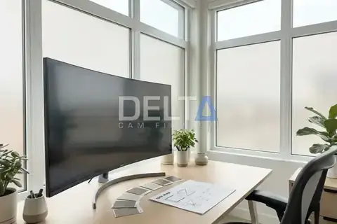 Füme aynalı ofis cam filmi uygulaması